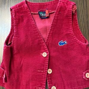 Lacoste Kids Vibrant Red Vest